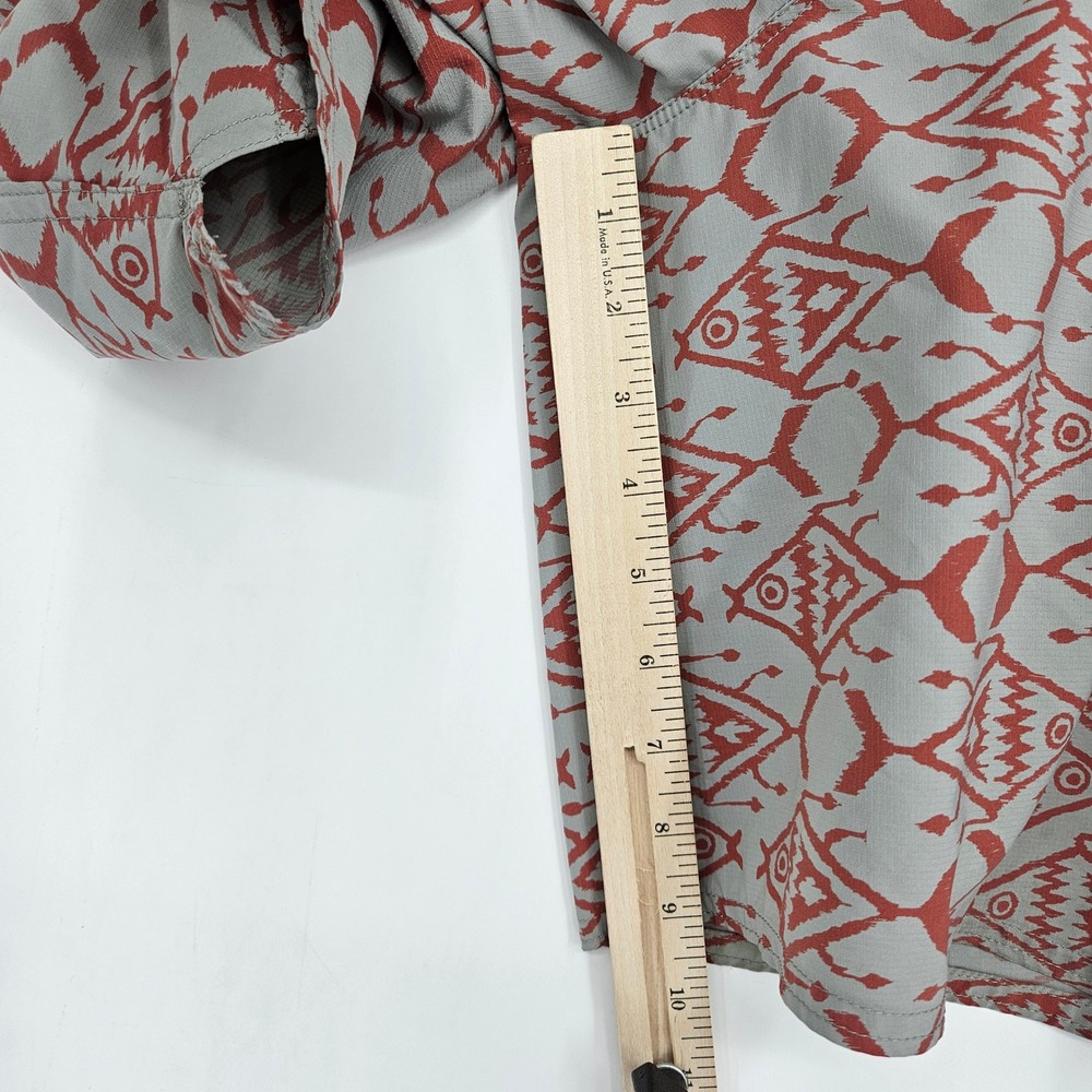 Patagonia Board Shorts Mens Sz 36 Swim Trunks Drawstring Gray Red Summer Beach - Picture 9 of 11